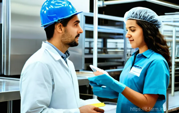 농산물품질관리사 초보자를 위한 1년 플랜 - **Prompt 2: Modern Food Safety Lab with Sustainable Focus**
    "A diverse team of three food scient...