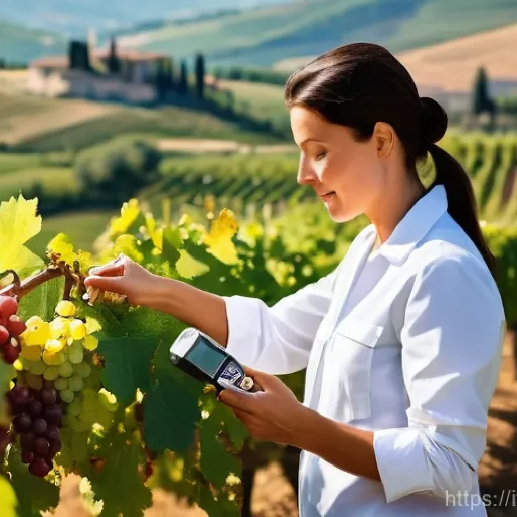 농산물품질관리사 취업 성공 사례 - The Artisan's Guardian: Vineyard Quality Inspection**
A dedicated, professional female quality cont...