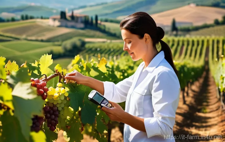 농산물품질관리사 취업 성공 사례 - The Artisan's Guardian: Vineyard Quality Inspection**
A dedicated, professional female quality cont...